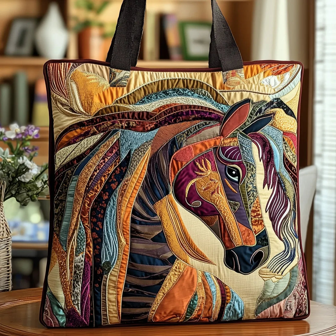 Sac fait main Cheval en Mosaïque