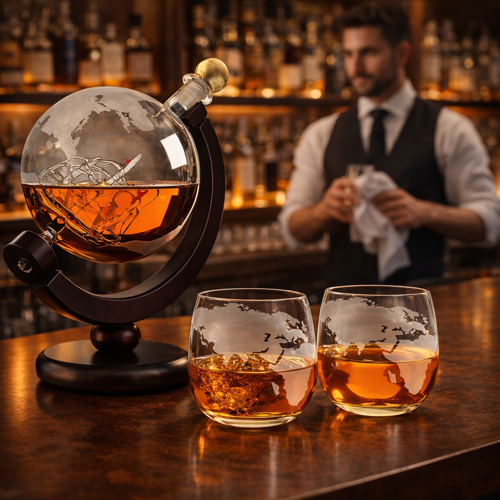 Décanter Whisky - Édition Carte du Monde
