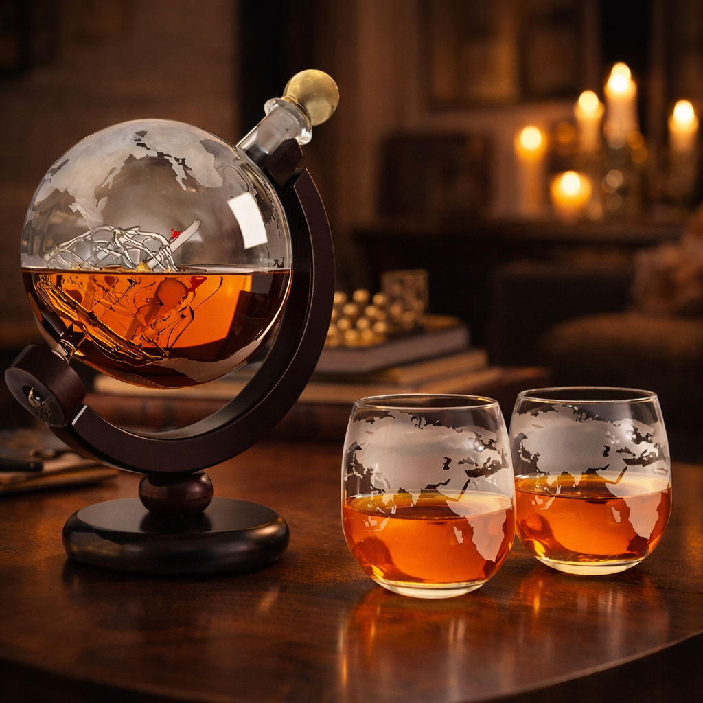 Décanter Whisky - Édition Carte du Monde