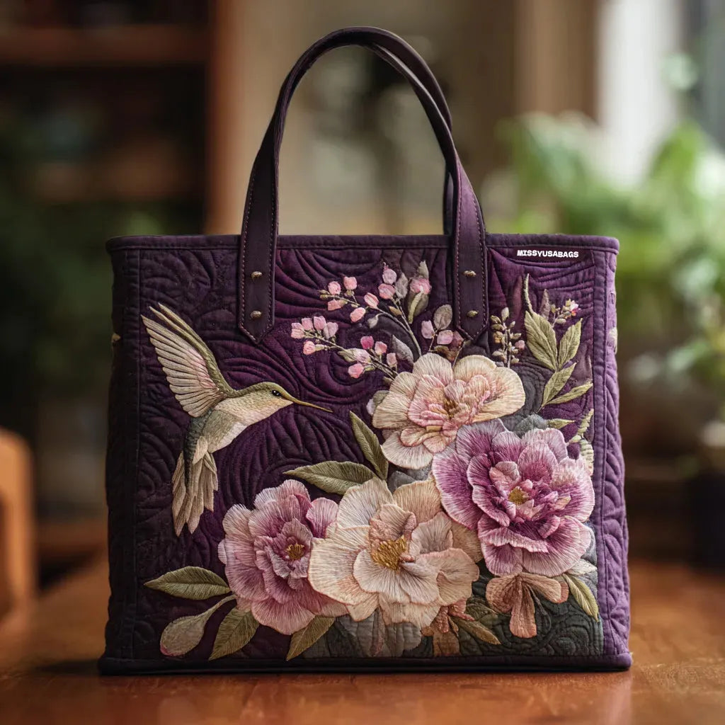 Sac fait main Colibris et Orchidées