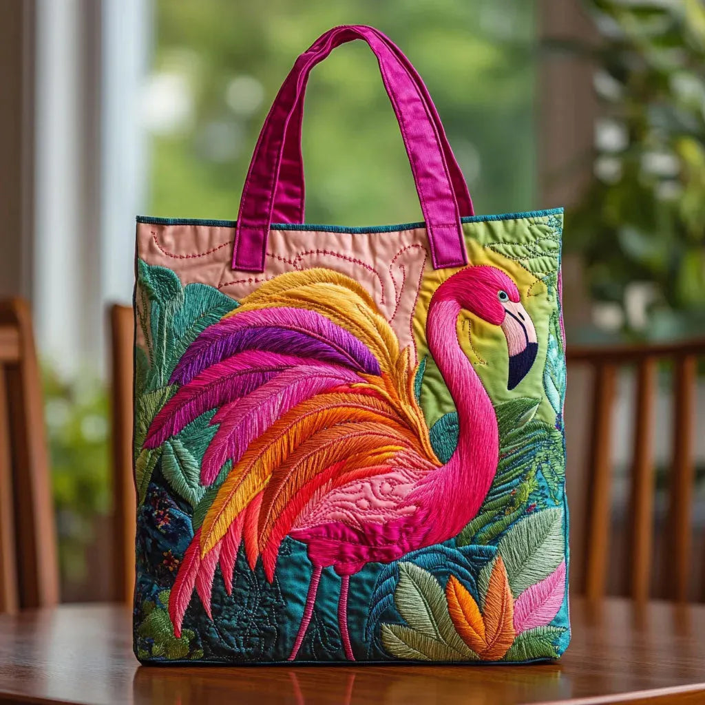 Sac fait main Flamant Arc-en-Ciel