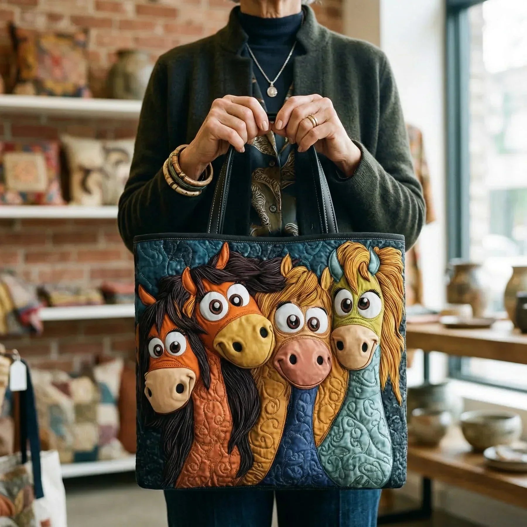 Sac fait main Poneys Joueurs