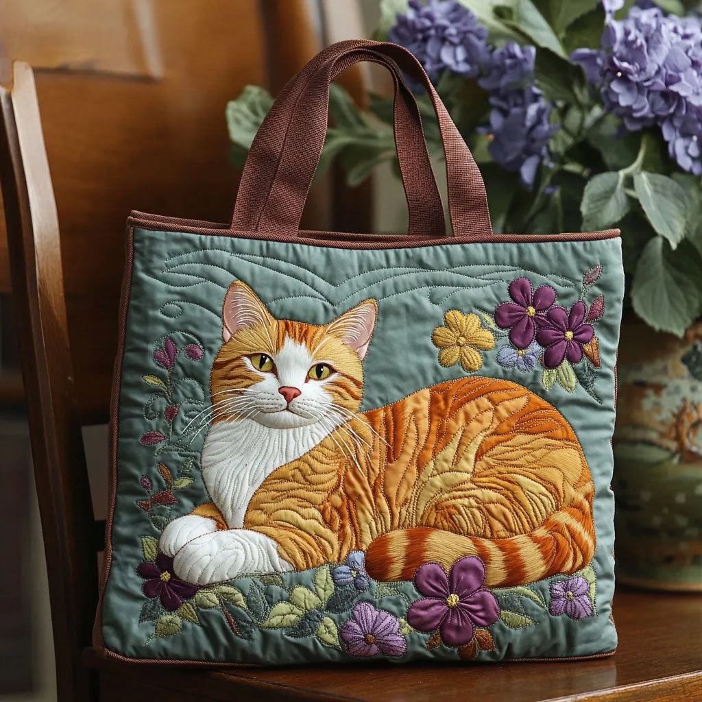 Sac fait main Chat Roux
