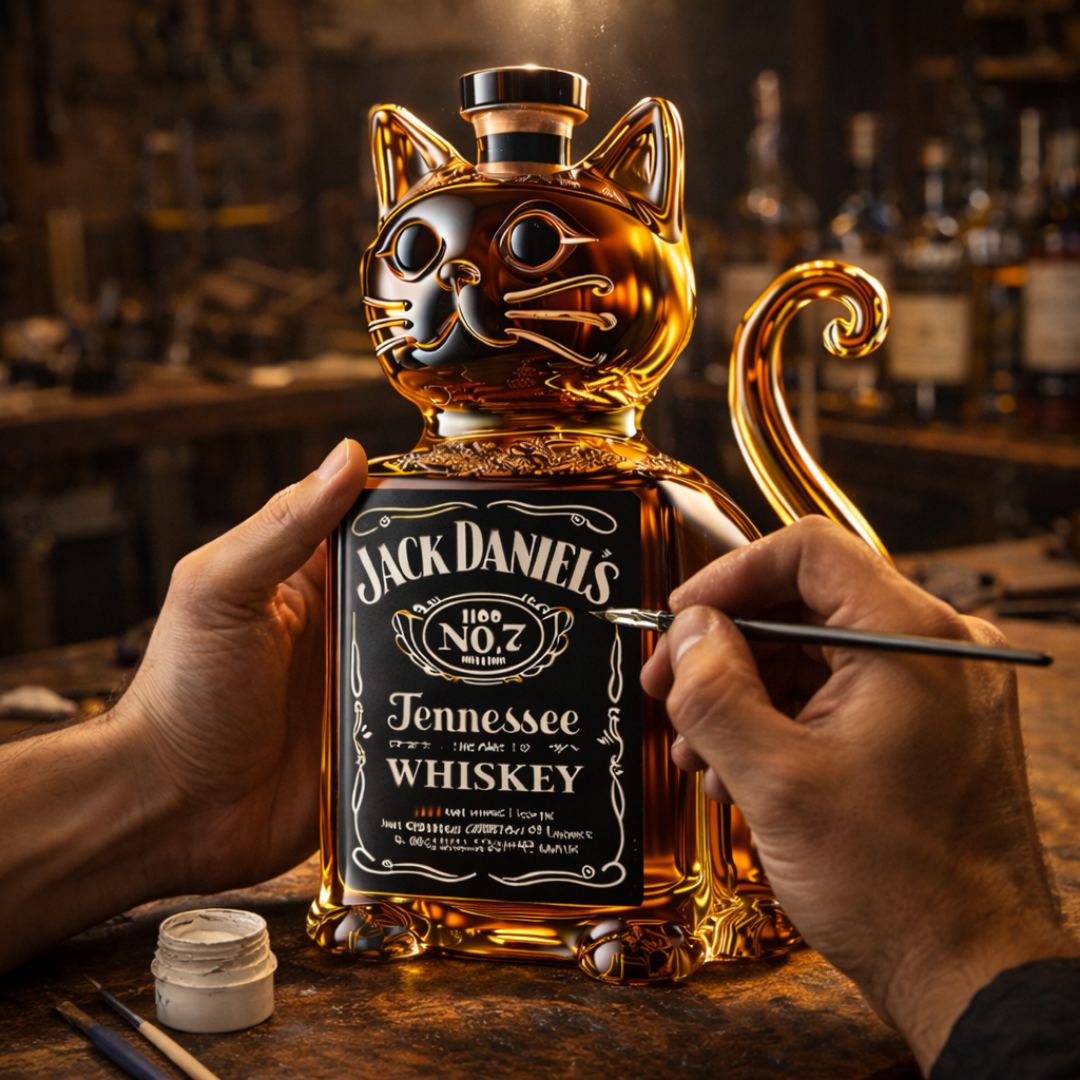 Décanteur à Whisky - Édition Chat