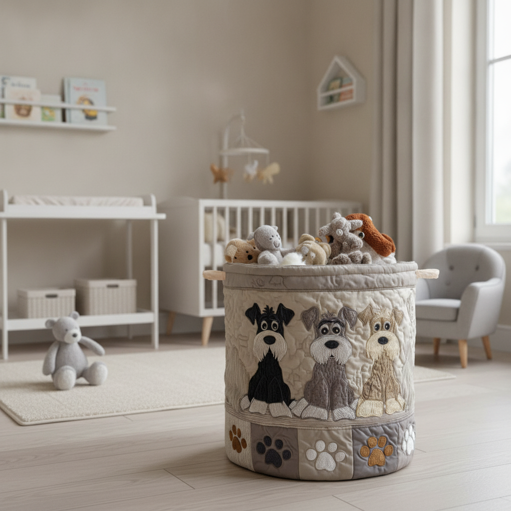 Panier à linge Cartoon Schnauzer