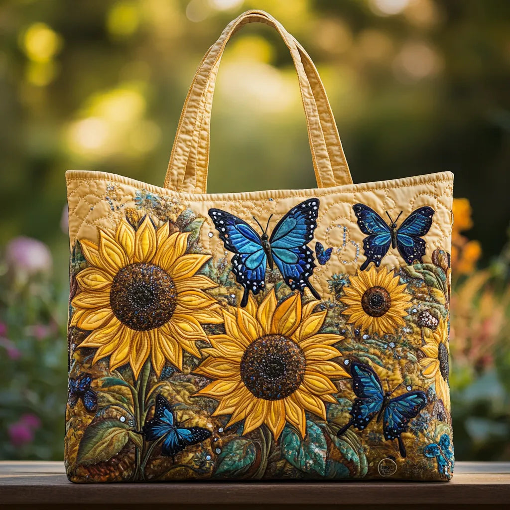 Sac fait main Tournesols et Papillons