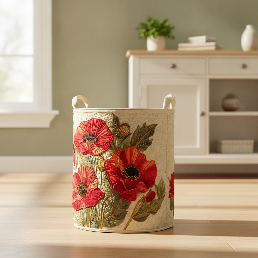 Panier à linge Coquelicot Écarlate