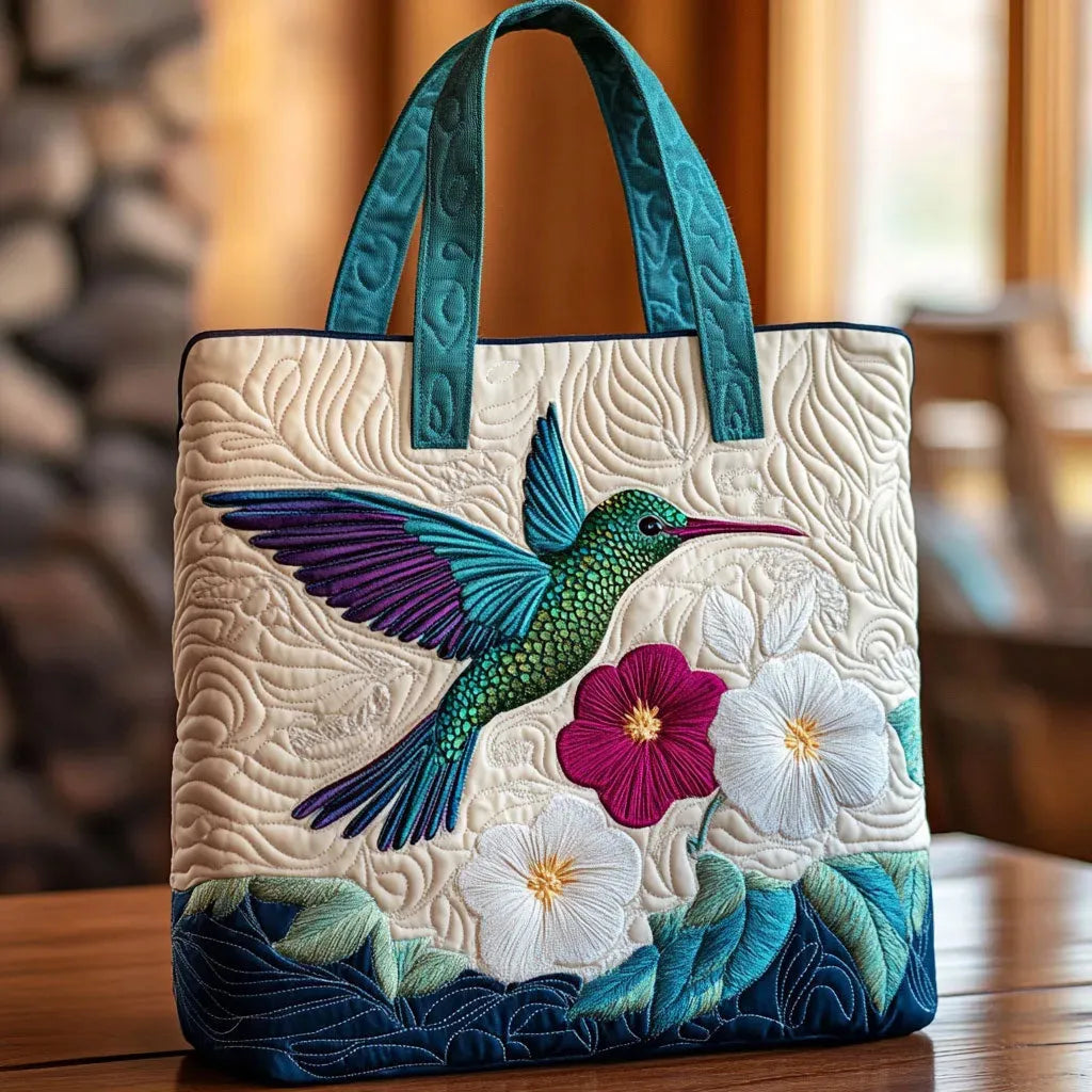 Sac fait main Colibri et Fleur