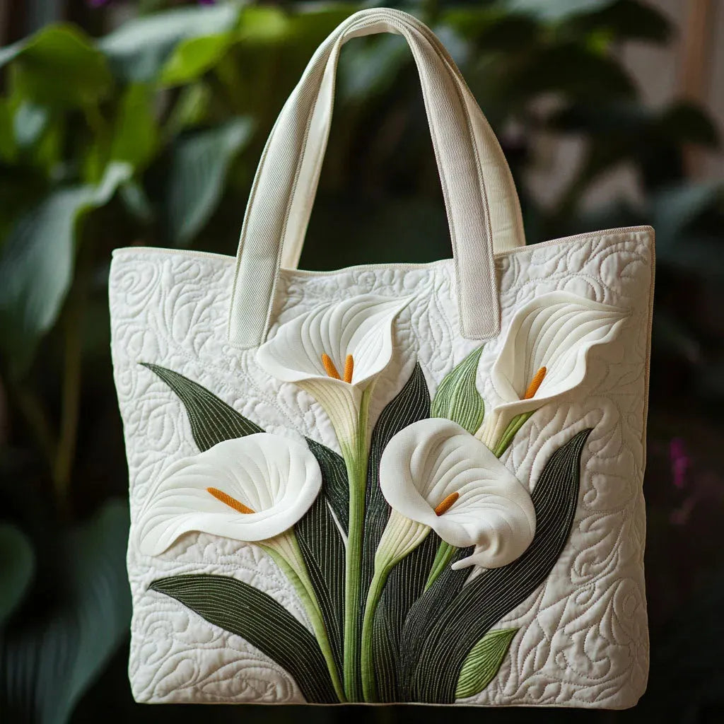 Sac fait main Arums Blancs