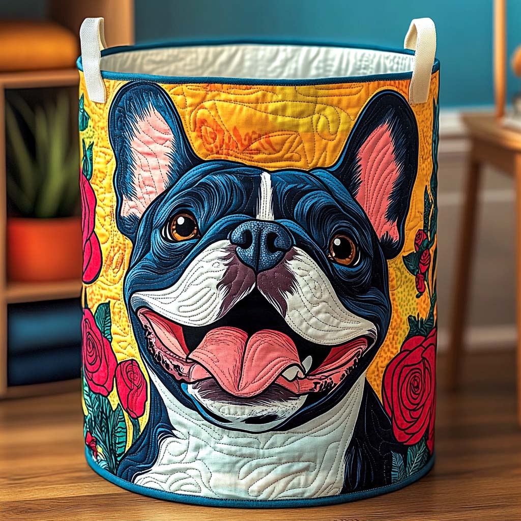 Panier à linge Bloomy Frenchie Smile