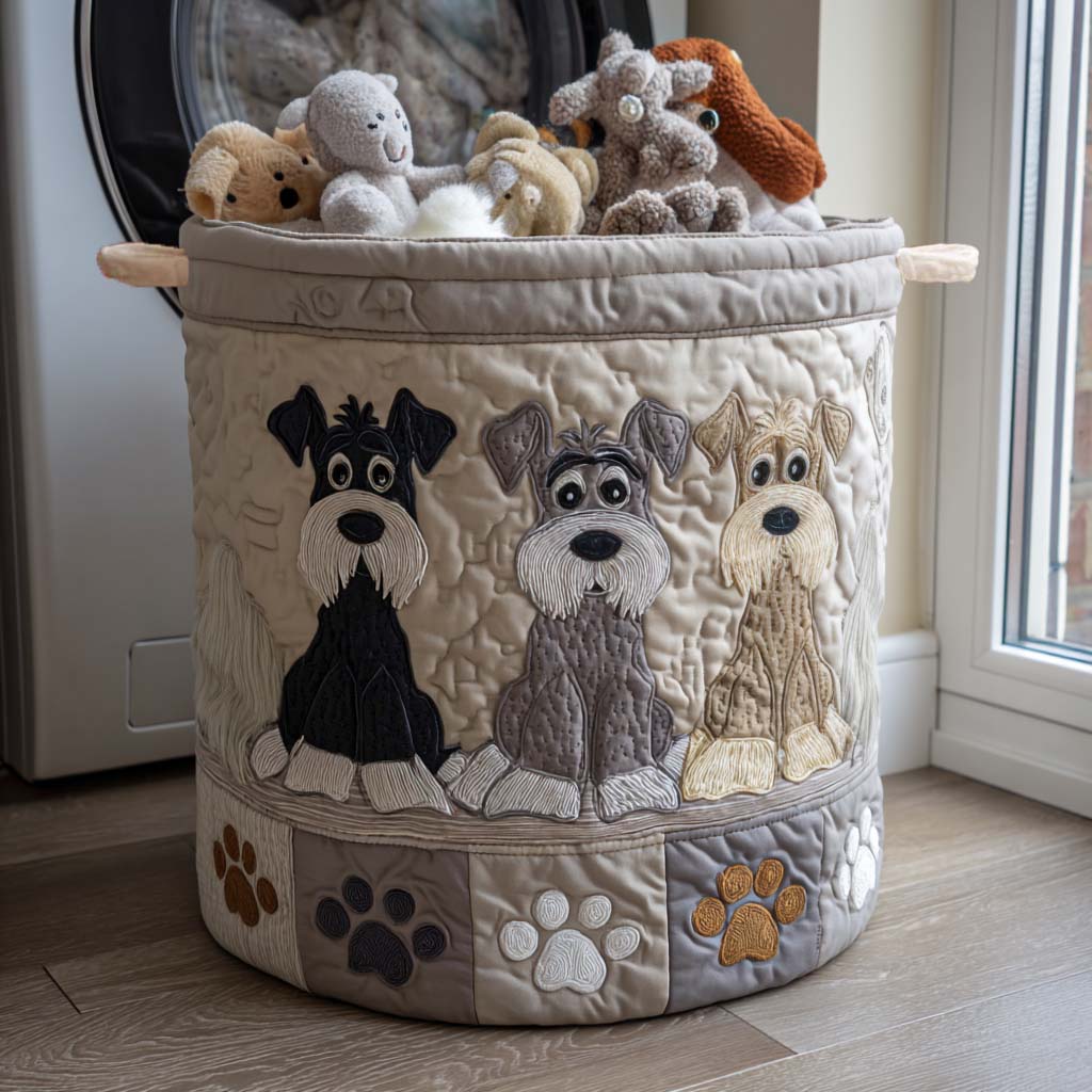 Panier à linge Cartoon Schnauzer