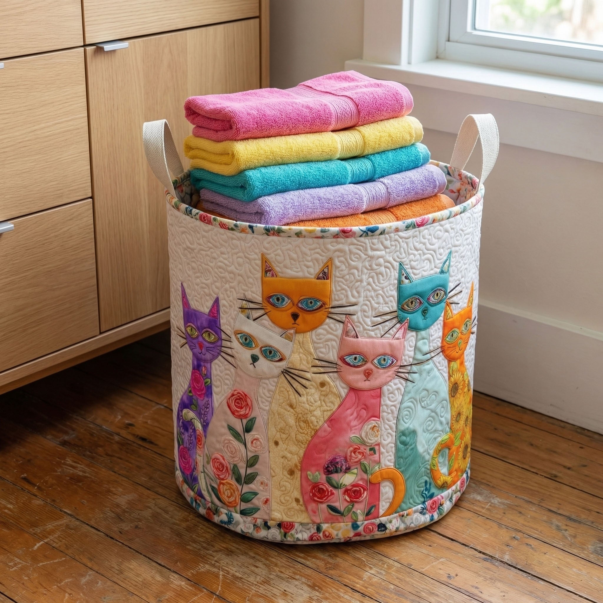 Panier à Linge Joyeux Chat