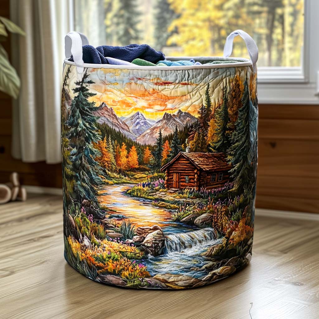 Panier à Linge en Tissu Matelassé