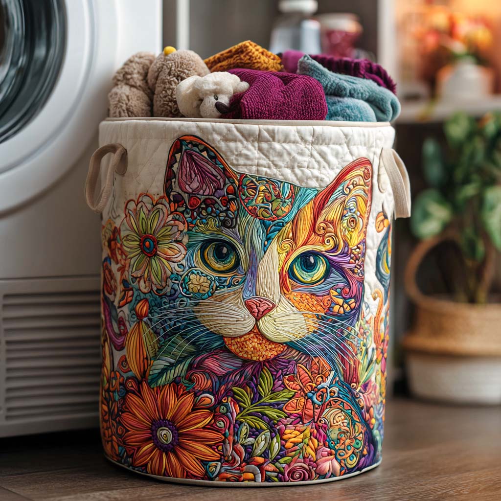 Panier à linge Heureux Meow