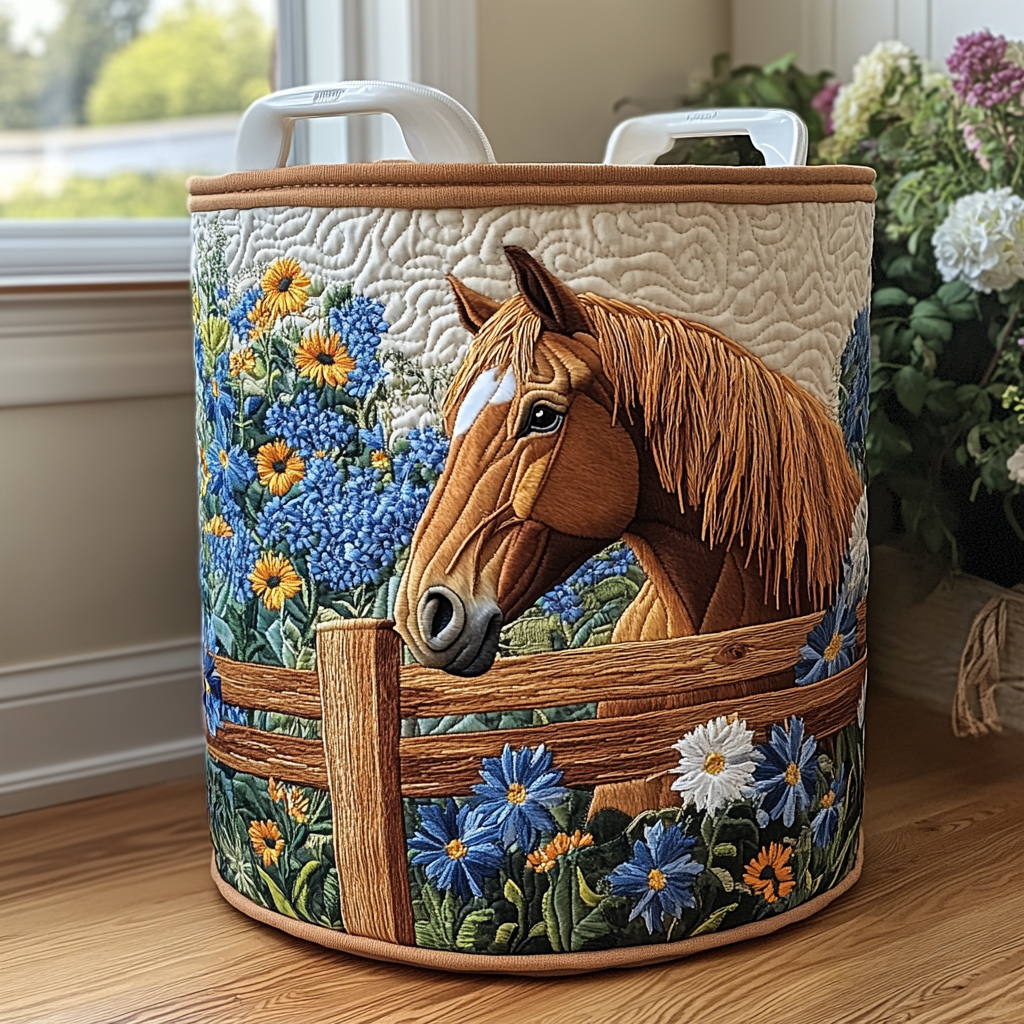 Panier à linge de cheval