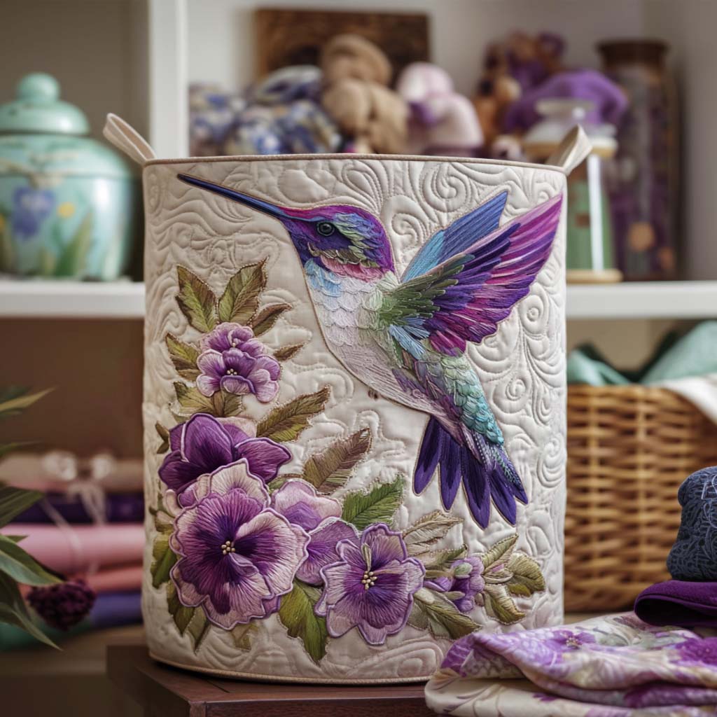 Panier à Linge Kolibri en Fleurs