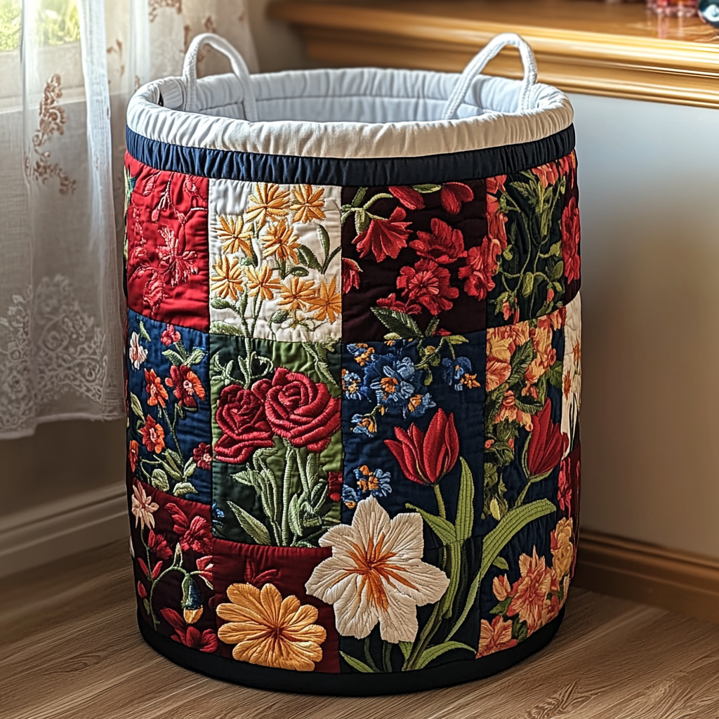 Panier à linge en pétales