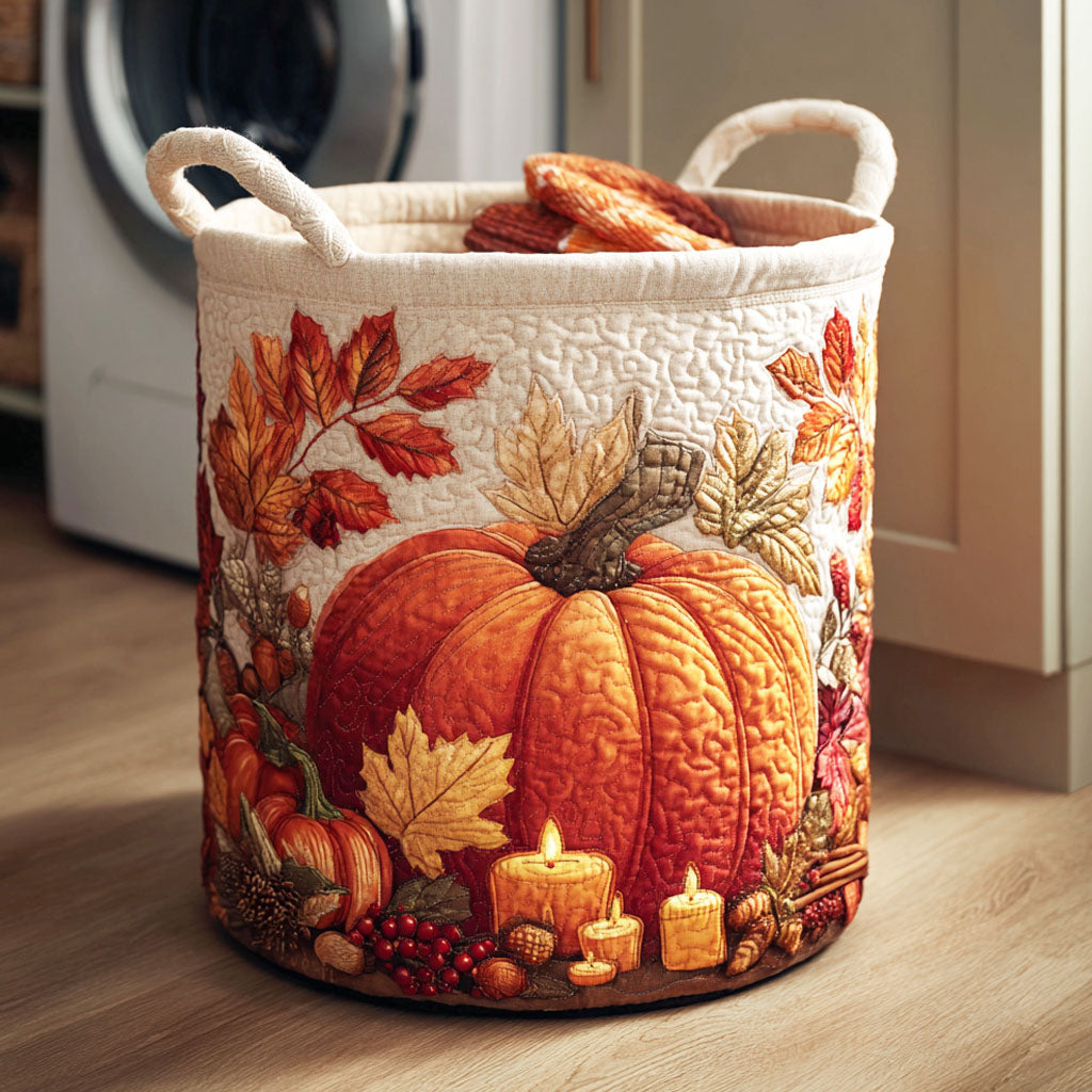 Panier à Linge de Récolte de Citrouille