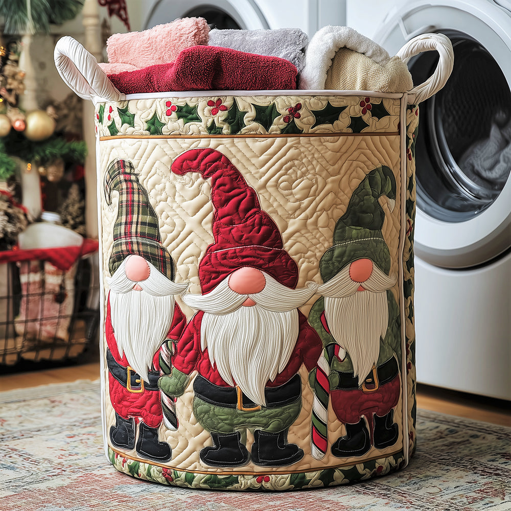 Panier à Linge Enneigé de Gnome