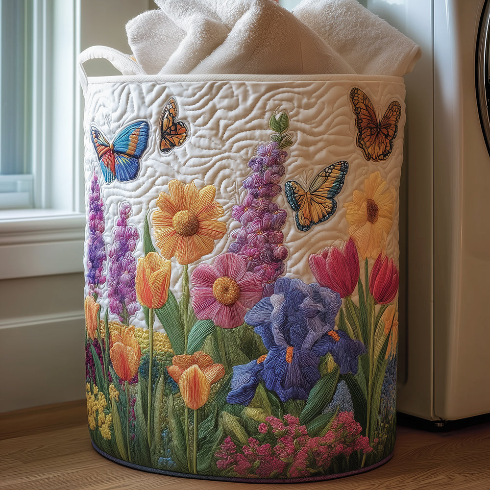 Panier en lin pour la floraison printanière