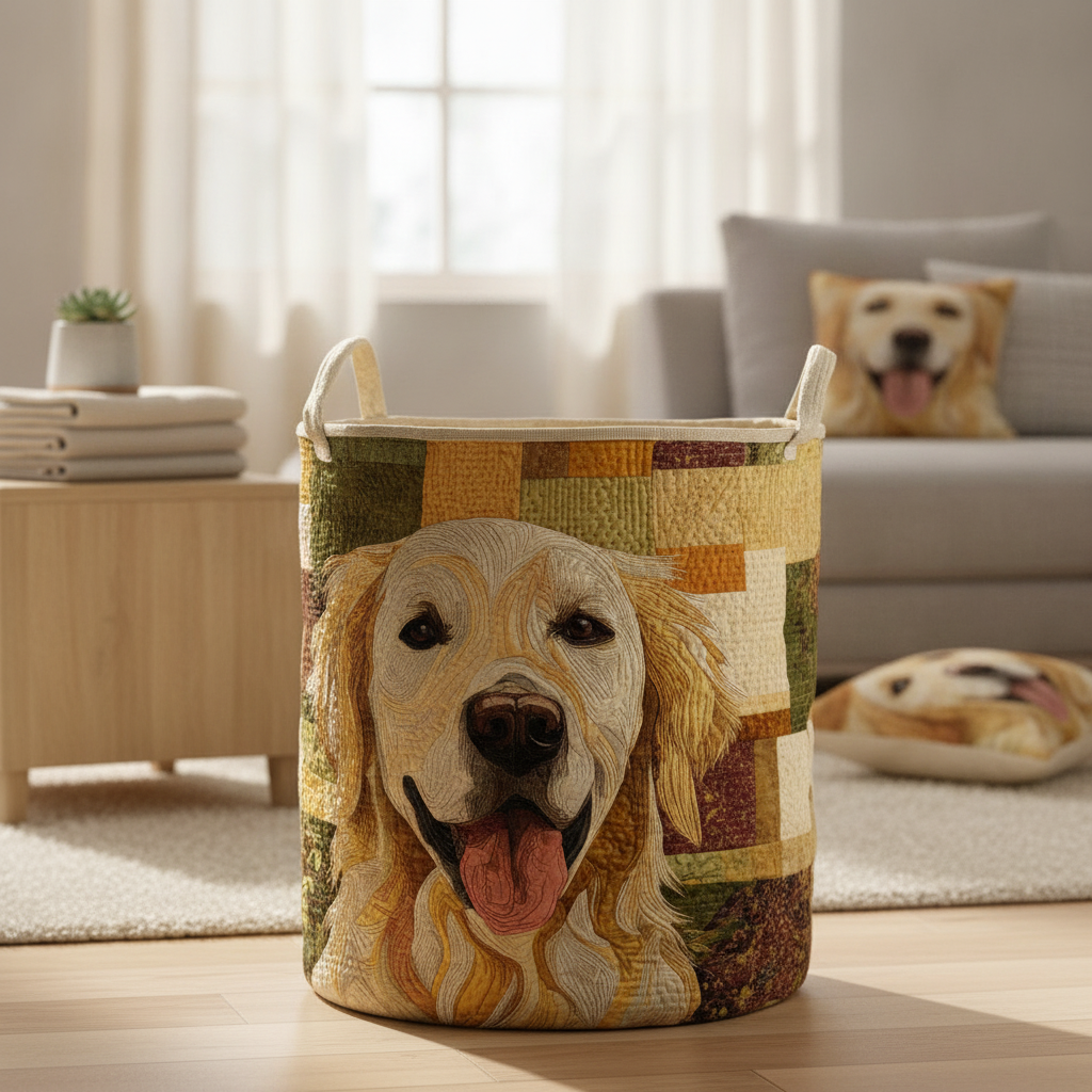 Panier à linge Blije Golden Retriever