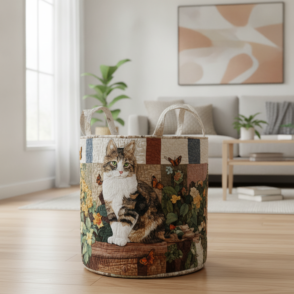 Panier à Linge Kat Entre Pétales