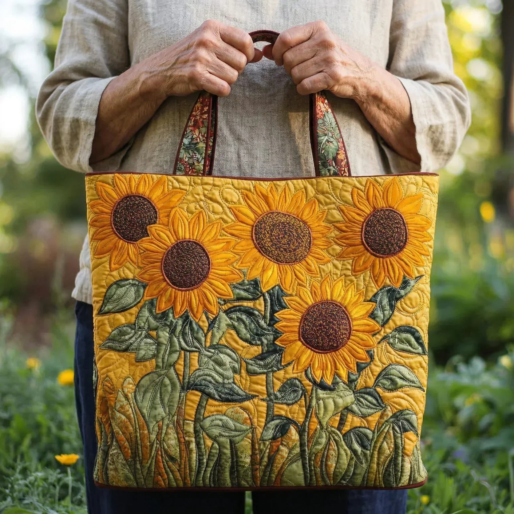 Sac fait main Tournesols