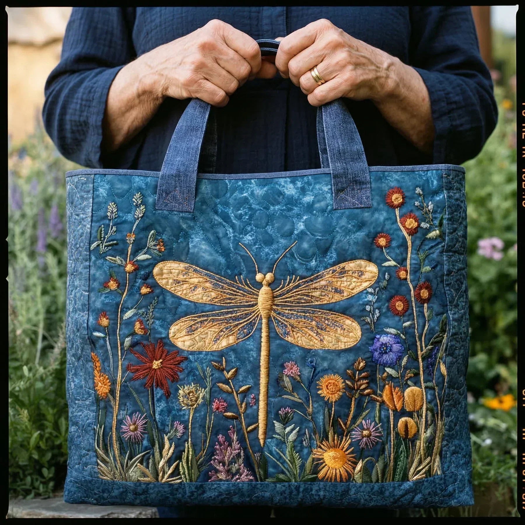 Sac fait main Libellule Dorée