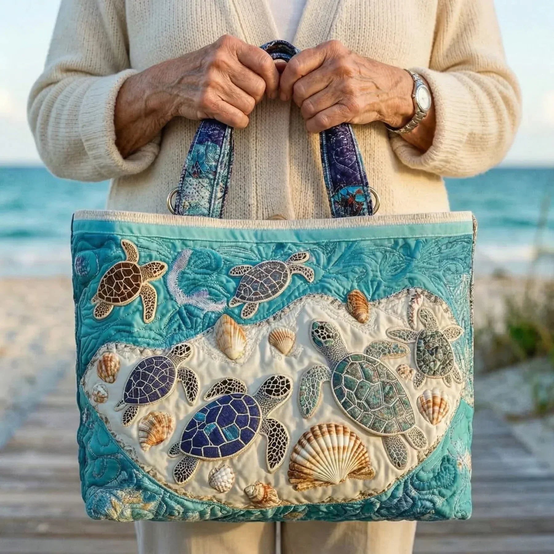 Sac fait main Amour des Tortues