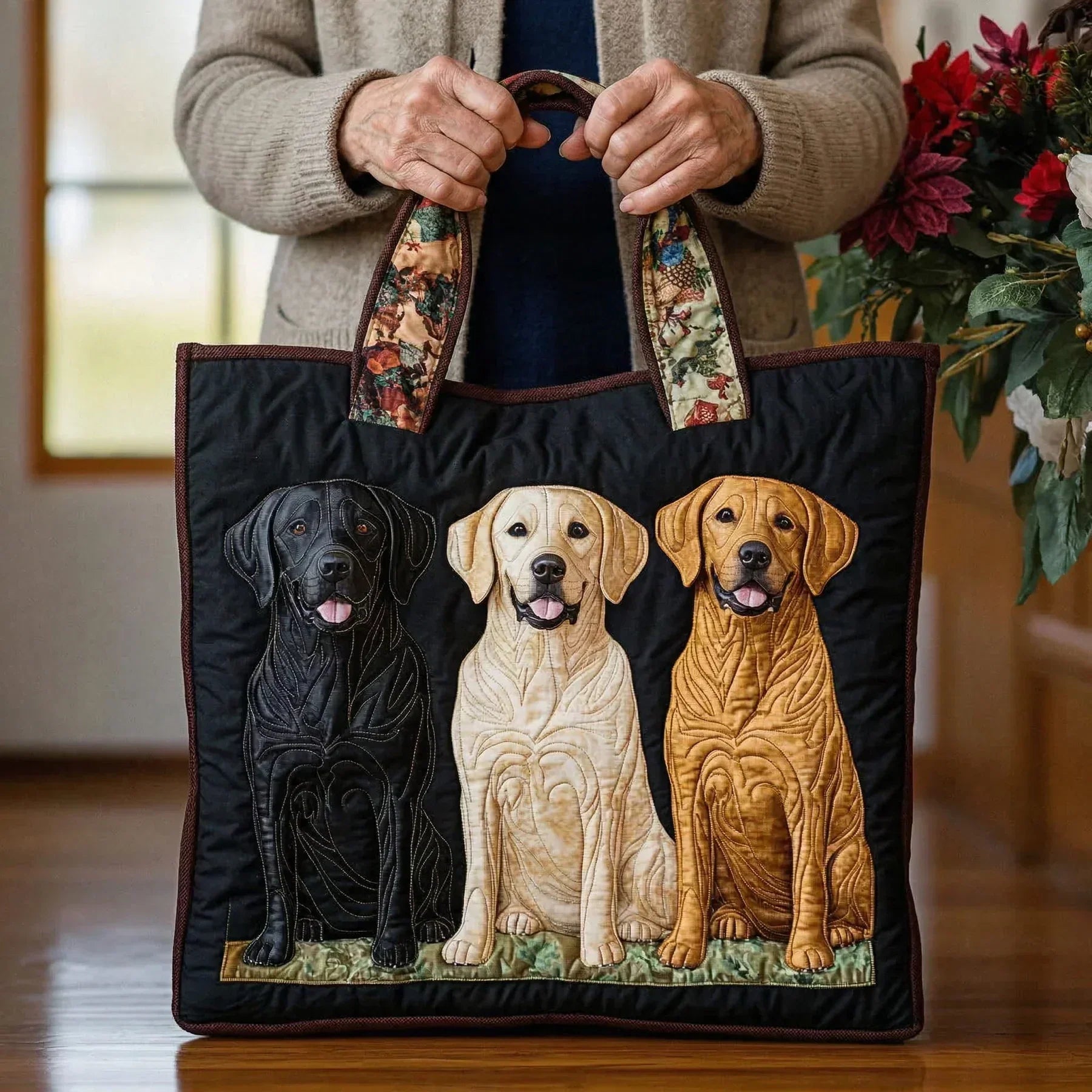 Sac fait main Trois Labradors
